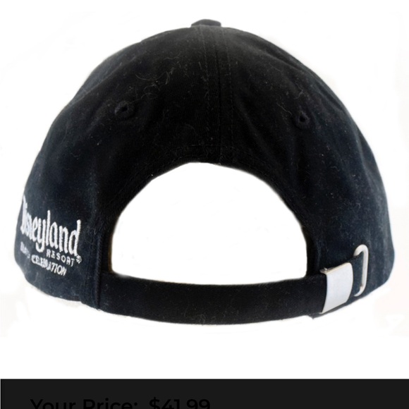 Disneyland Resorts Adult Hat - Disneyland 60th Anniversary Celebration - Black - Picture 4 of 15